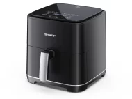 Friteuza cu aer cald Sharp GS552AEB, 1650W, 8 programe, capacitate 5.5 l, functie High Speed aer cald 2500 rpm, panou digital, negru