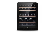 Racitor de vinuri Vestfrost WF G45, 44 sticle, Rafturi lemn, Control electronic, Usa reversibila, Iluminare LED, Clasa G, H 89 cm, Negru